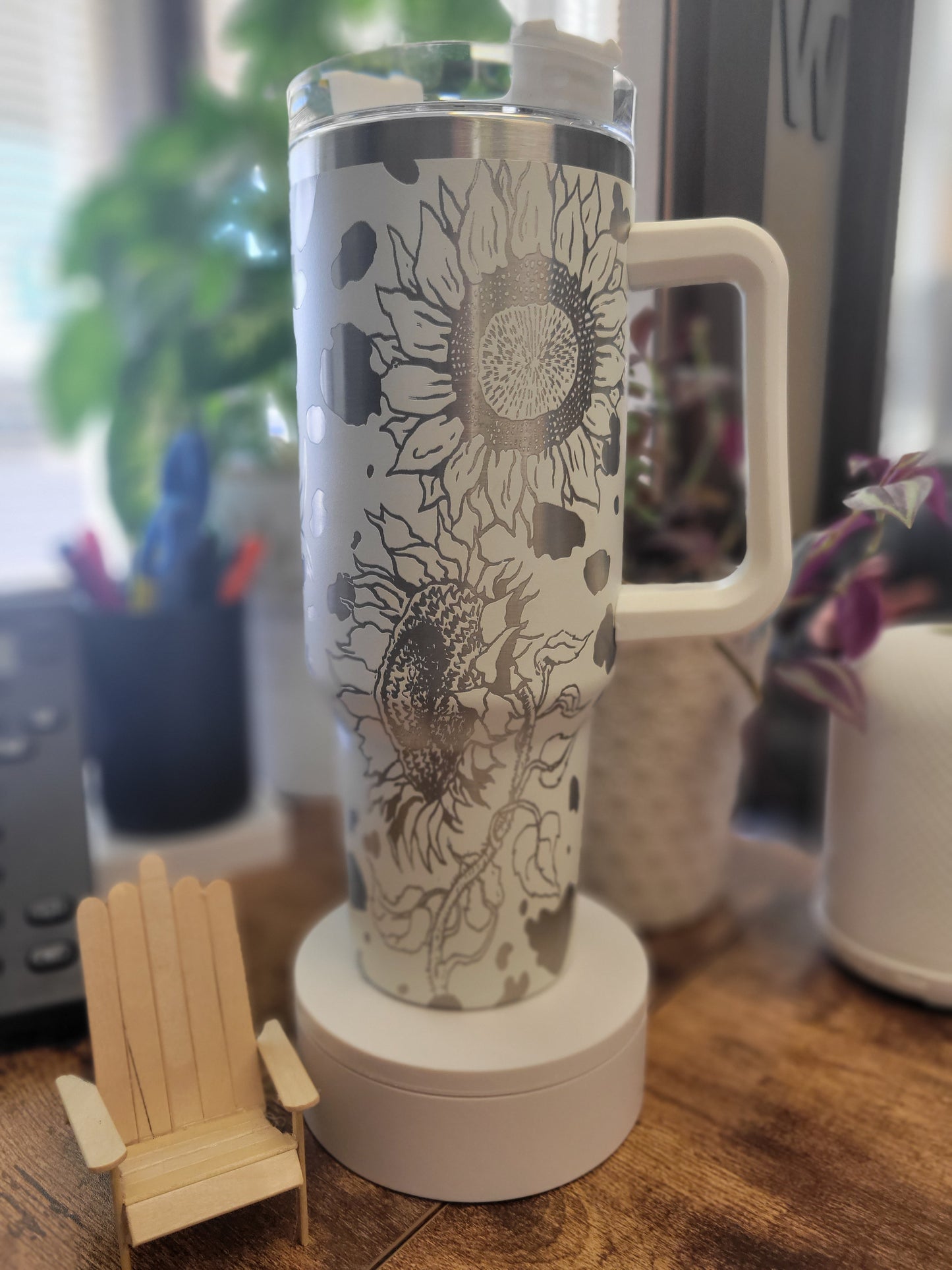 Highland Sunflowers 40oz Stanley Style Wrap - Digital File