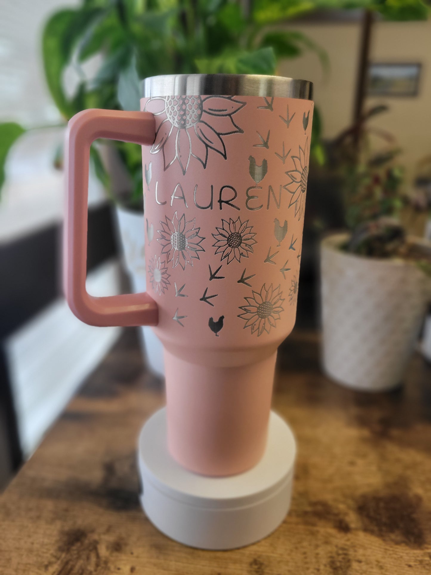 Chicken in Glasses TOP HALF 40oz Wrap - Digital File