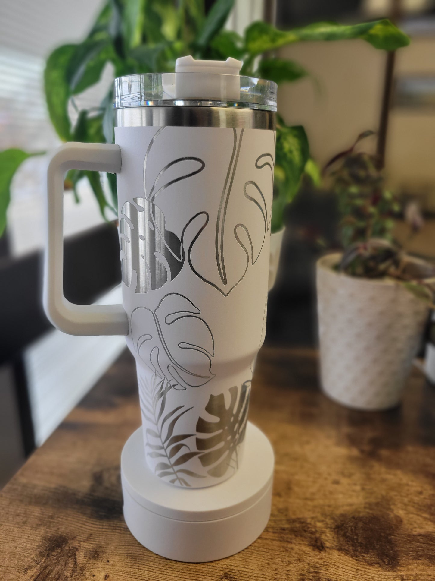 Monstera Leaves 40oz Stanley Style Wrap - Digital File