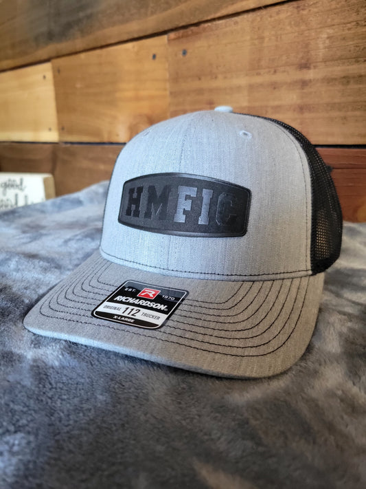 HMFIC Black Leather Patch Hat - FREE SHIPPING