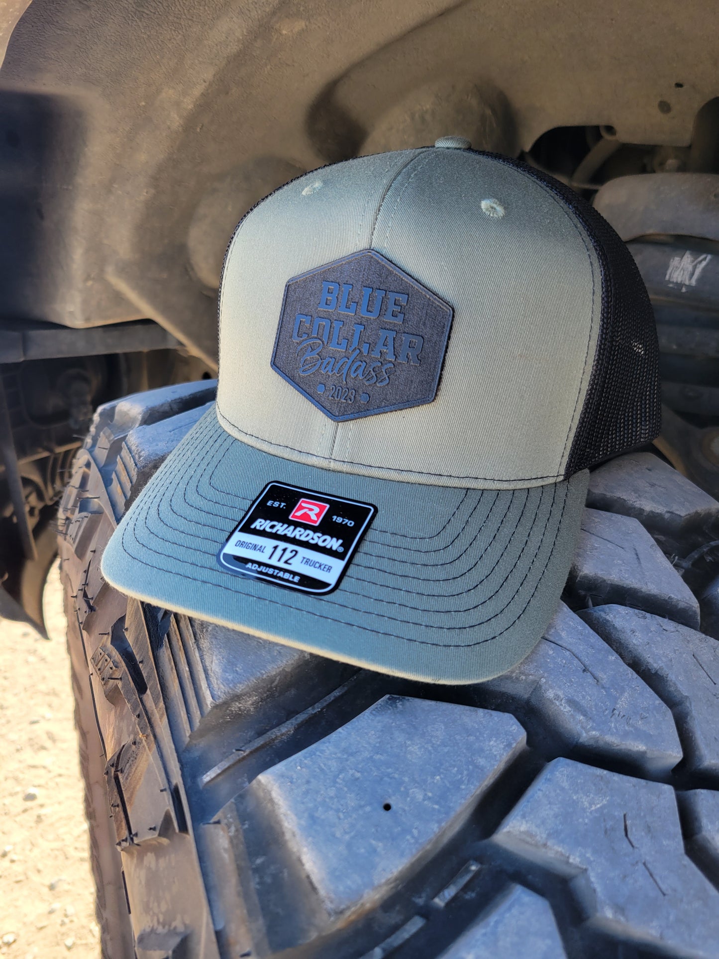 HEX Black Leather Patch Hat - FREE SHIPPING